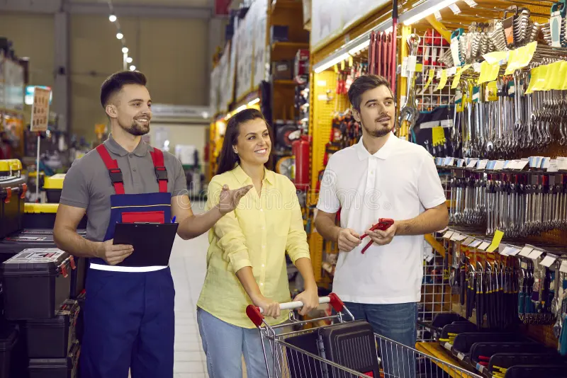 Hardware store interior